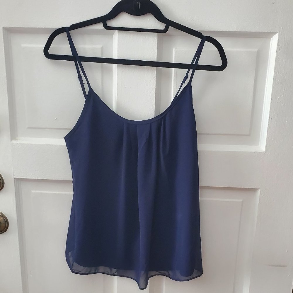 NY&Co Navy Blue Flowy Tank - XS
